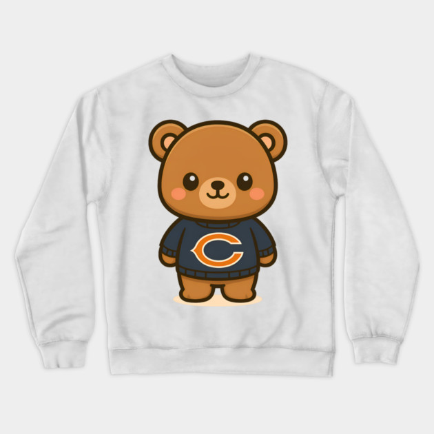 Chicago Bears Kawaii Crewneck Sweatshirt by Demian Stipatio