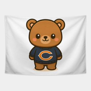 Chicago Bears Kawaii Tapestry