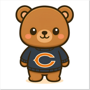Chicago Bears Kawaii Posters and Art