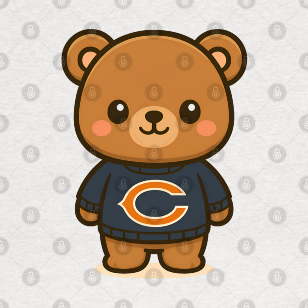 Chicago Bears Kawaii by Demian Stipatio
