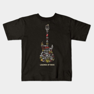 Legends of Rock Guitar Kids T-Shirt