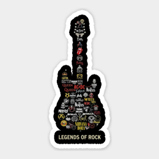 Legends of Rock Guitar Sticker
