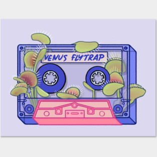 Venus flytrap cassette tape Posters and Art