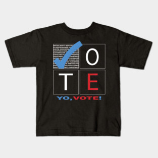 Yo Vote Register Show Up Your Voice Matters Kids T-Shirt