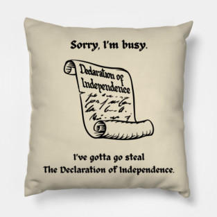 I'm Going to Steal the Declaration of Independence Pillow