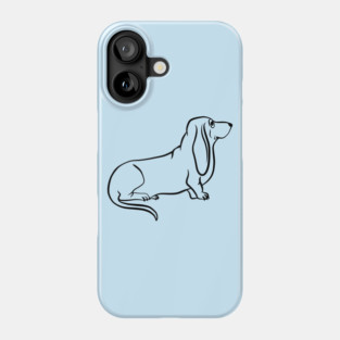Sitting Basset Hound Phone Case