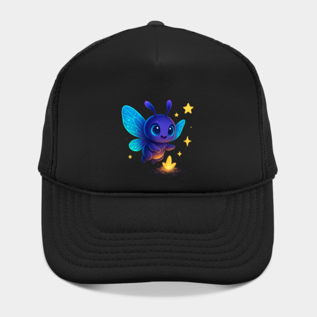 Cute Glowing Bug with Magic Sprout • Whimsical Fantasy Art by Anne Lee