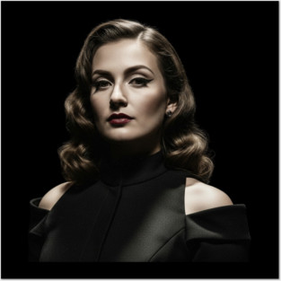 Elegant Woman Portrait Posters and Art