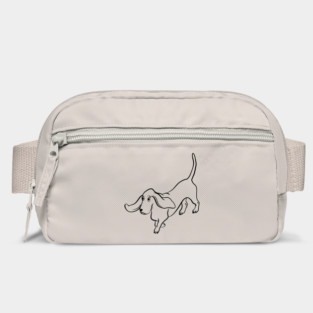 Trotting Basset Hound Bag