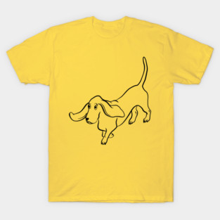 Trotting Basset Hound T-Shirt