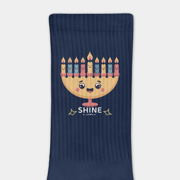 Shine With Gratitude – Kawaii Hanukkah Latke Menorah by Thank HaShem