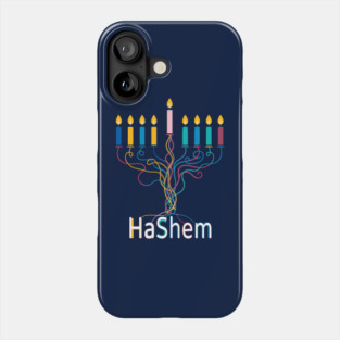 Colorful Menorah – Hashem Phone Case