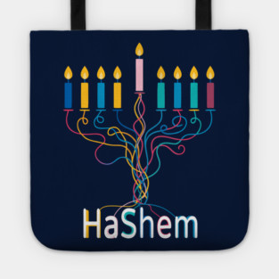 Colorful Menorah – Hashem Tote