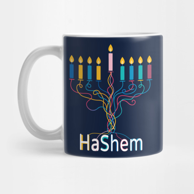 Colorful Menorah – Hashem by Thank HaShem