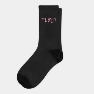 Pink Floyd logo pink Socks