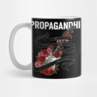 PROPAGANDHI Guitar Rose Elegant Graphic Rock Band Fashionable Rock n Roll Colorful Mug