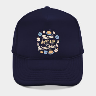 Thank Hashem for Hanukkah – Kawaii Pie & Candles Hat