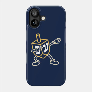 Jewish Dreidel Dab – Neon Knit Style Phone Case