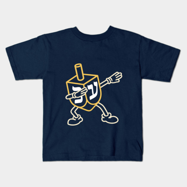 Jewish Dreidel Dab – Neon Knit Style Kids T-Shirt by Thank HaShem