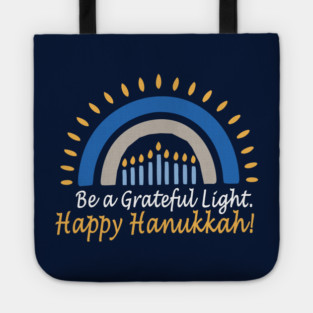 Be a Grateful Light – Modern Hanukkah Glow Tote