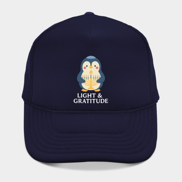 Light & Gratitude – Kawaii Menorah Penguin by Thank HaShem