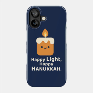 Happy Light, Happy Hanukkah – Kawaii Candle Phone Case