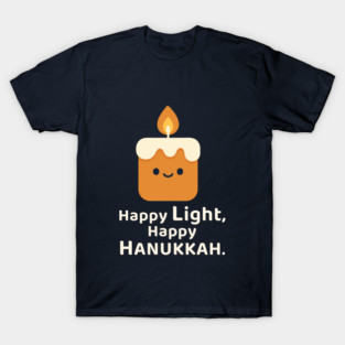 Happy Light, Happy Hanukkah – Kawaii Candle T-Shirt
