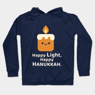 Happy Light, Happy Hanukkah – Kawaii Candle Hoodie