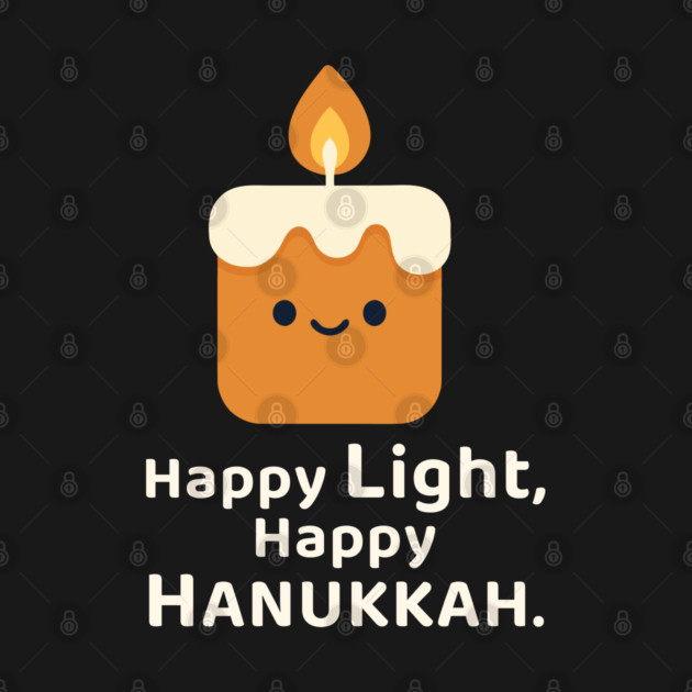 Happy Light, Happy Hanukkah – Kawaii Candle by Thank HaShem