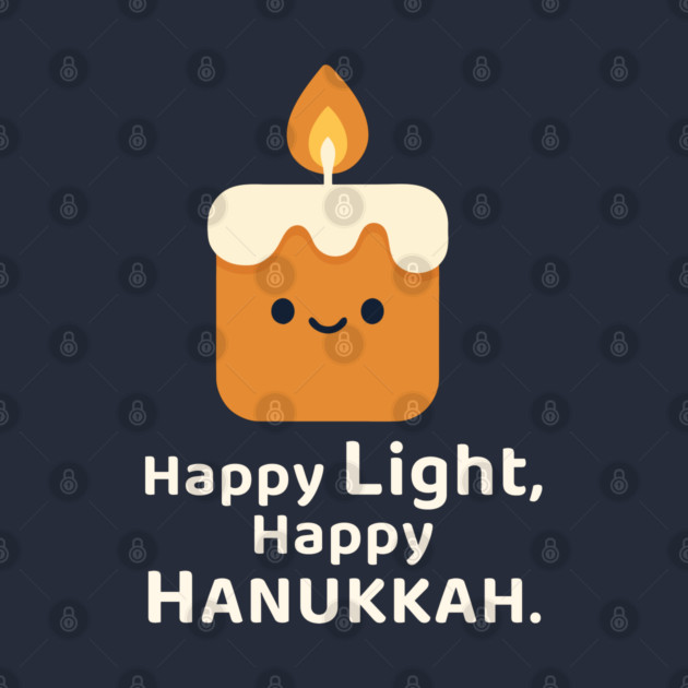 Happy Light, Happy Hanukkah – Kawaii Candle by Thank HaShem