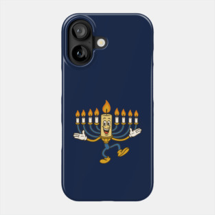 Dancing Menorah Candle – Vintage Cartoon Hanukkah Phone Case
