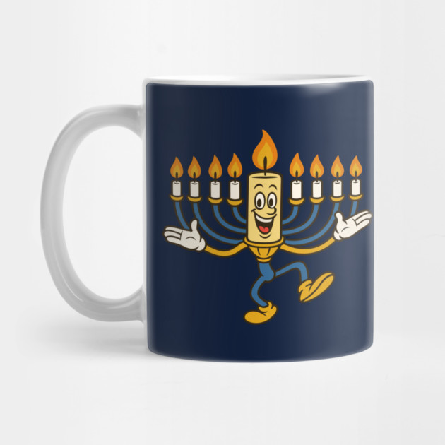 Dancing Menorah Candle – Vintage Cartoon Hanukkah by Thank HaShem