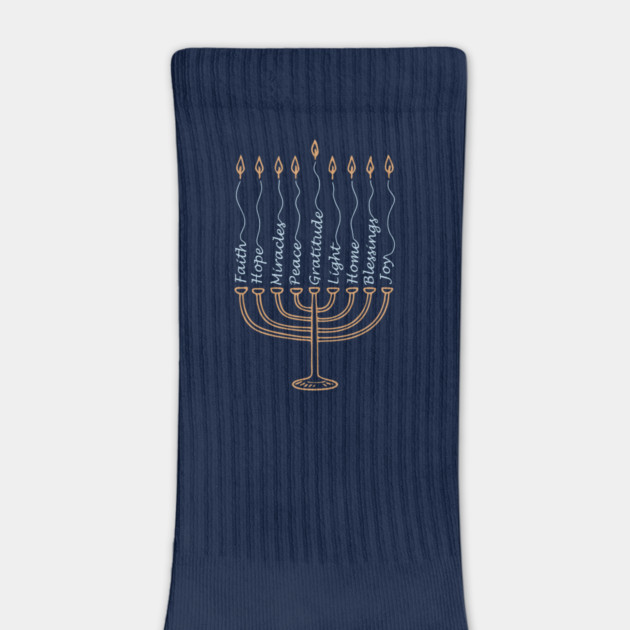 Gratitude Menorah – Hand-Drawn Typography by Thank HaShem