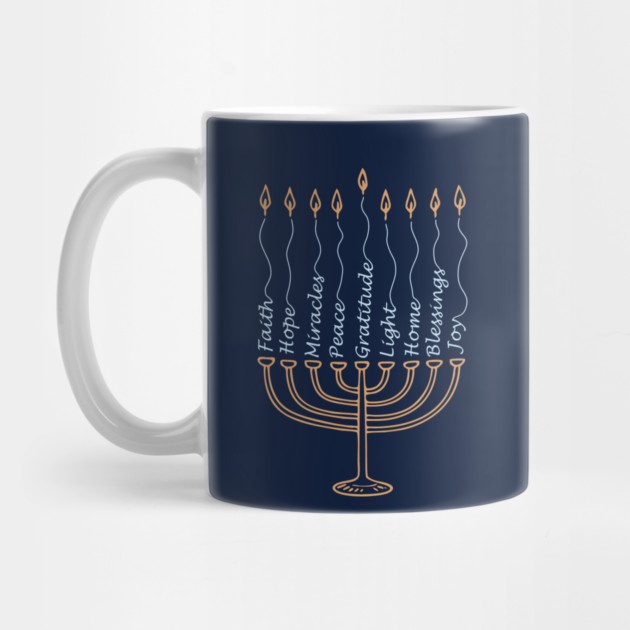 Gratitude Menorah – Hand-Drawn Typography by Thank HaShem