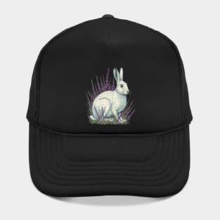 Mountain Hare with Soft Heather Sprigs Hat