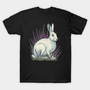 Mountain Hare with Soft Heather Sprigs T-Shirt