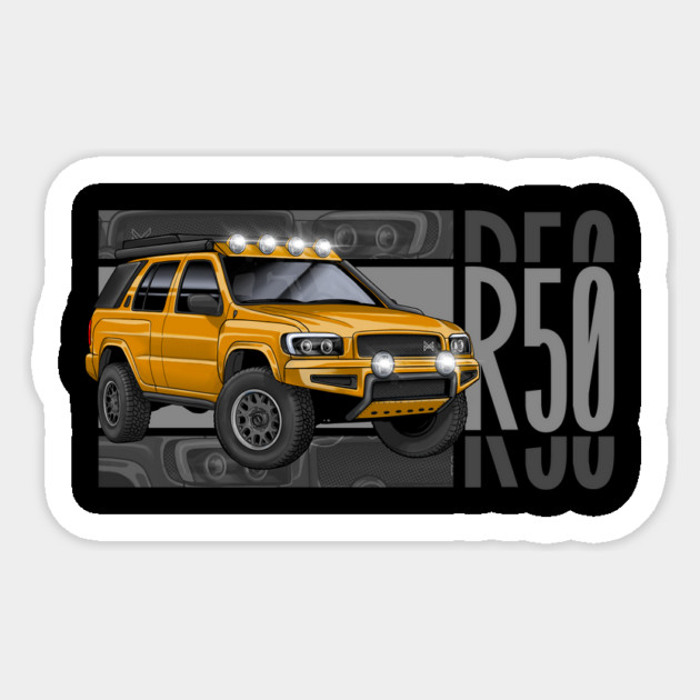 nissan pathfinder r50 4x4 Sticker by monsalveautos