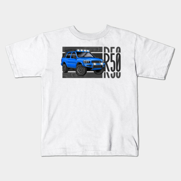 nissan pathfinder r50 offroad Kids T-Shirt by monsalveautos
