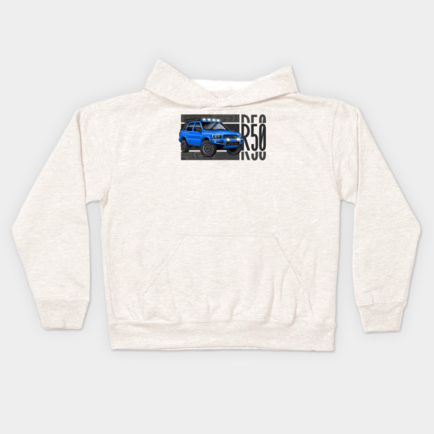 nissan pathfinder r50 offroad Kids Hoodie by monsalveautos