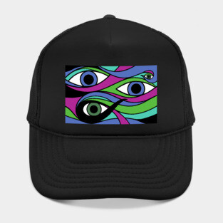 Trippy Eyeball Purple Hat
