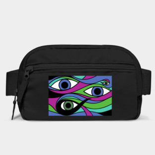 Trippy Eyeball Purple Bag