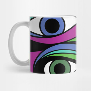Trippy Eyeball Purple Mug