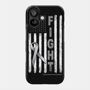Brain Cancer Awareness Murica Phone Case