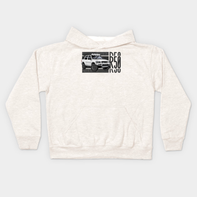 nissan pathfinder overlanding Kids Hoodie by monsalveautos