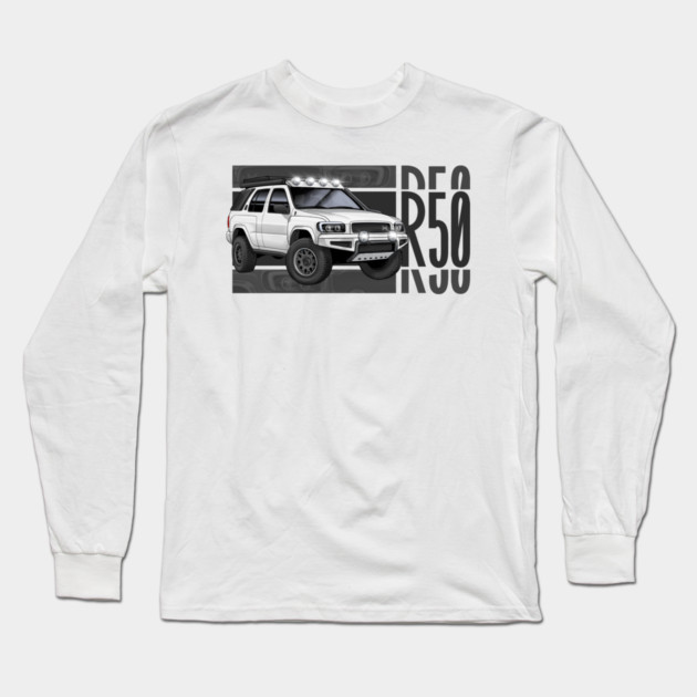 nissan pathfinder overlanding Long Sleeve T-Shirt by monsalveautos