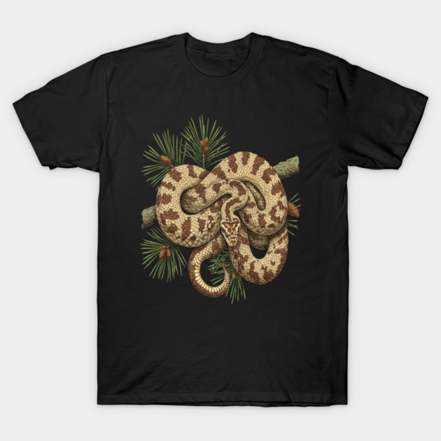 Northern Pine Snake with Longleaf Branches T-Shirt by BirdsnStuff