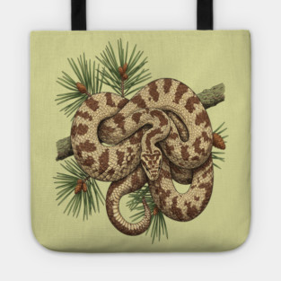 Northern Pine Snake with Longleaf Branches Tote