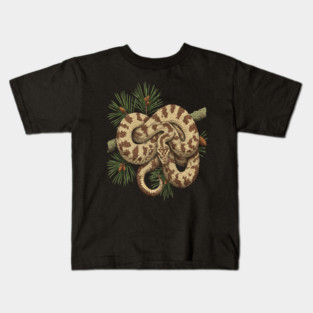 Northern Pine Snake with Longleaf Branches Kids T-Shirt