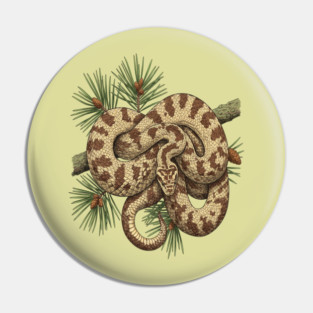 Northern Pine Snake with Longleaf Branches Pin
