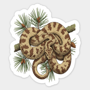 Northern Pine Snake with Longleaf Branches Sticker